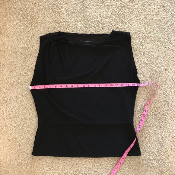 WHBM Black jersey knit tank - Picture 4 of 7